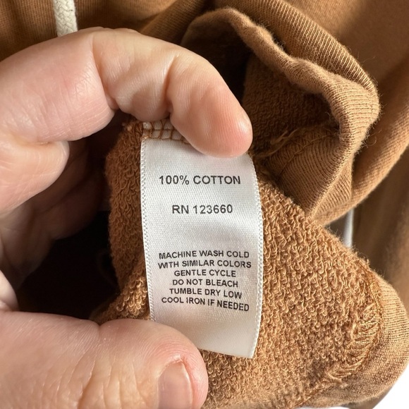 Splits59 Women’s Zoey Relaxed Cropped Hoodie in Cafe Au Lait Size S - Picture 9 of 9